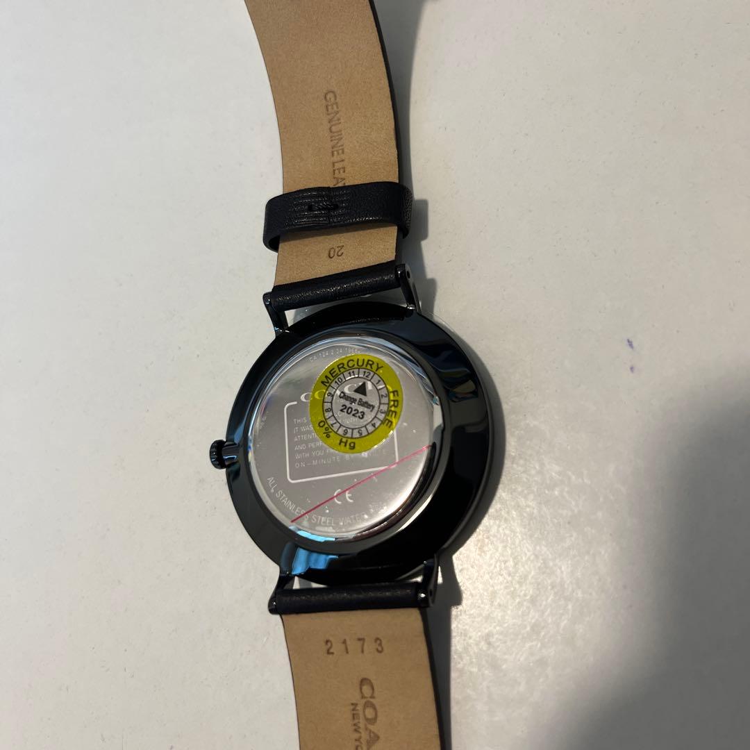 COACH/コーチ CHARLES ステンレススチール 腕時計 ブラック