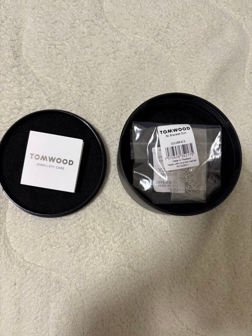 極美品　TOMWOOD Bo Bracelet Slim 6.5 inches