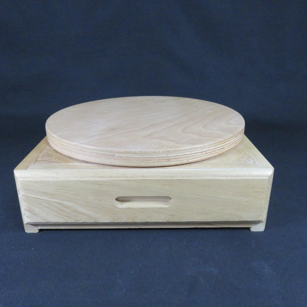 回転台 美品 木製 茶道具 灰道具 風炉用 灰形作り