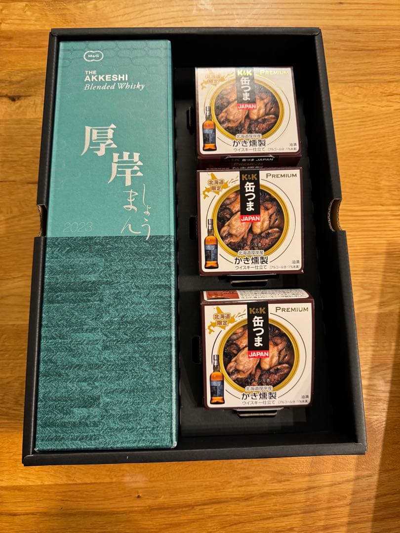 厚岸蒸溜所 ウイスキー 缶詰セット 小満 2023 700ml 厚岸 しょうまん