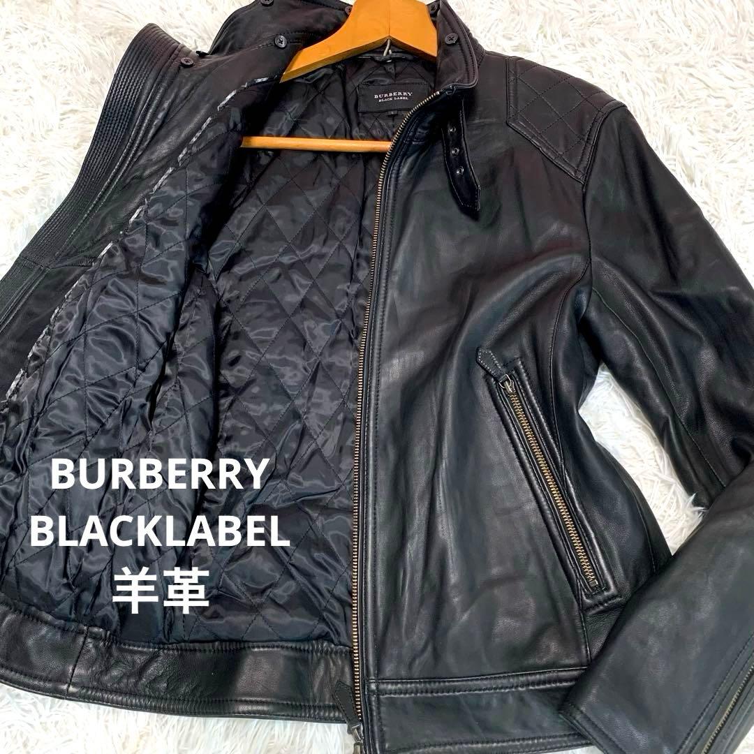 専用♡L◆BURBERRY BLACKLABEL【羊革◆ライダース】キルティング