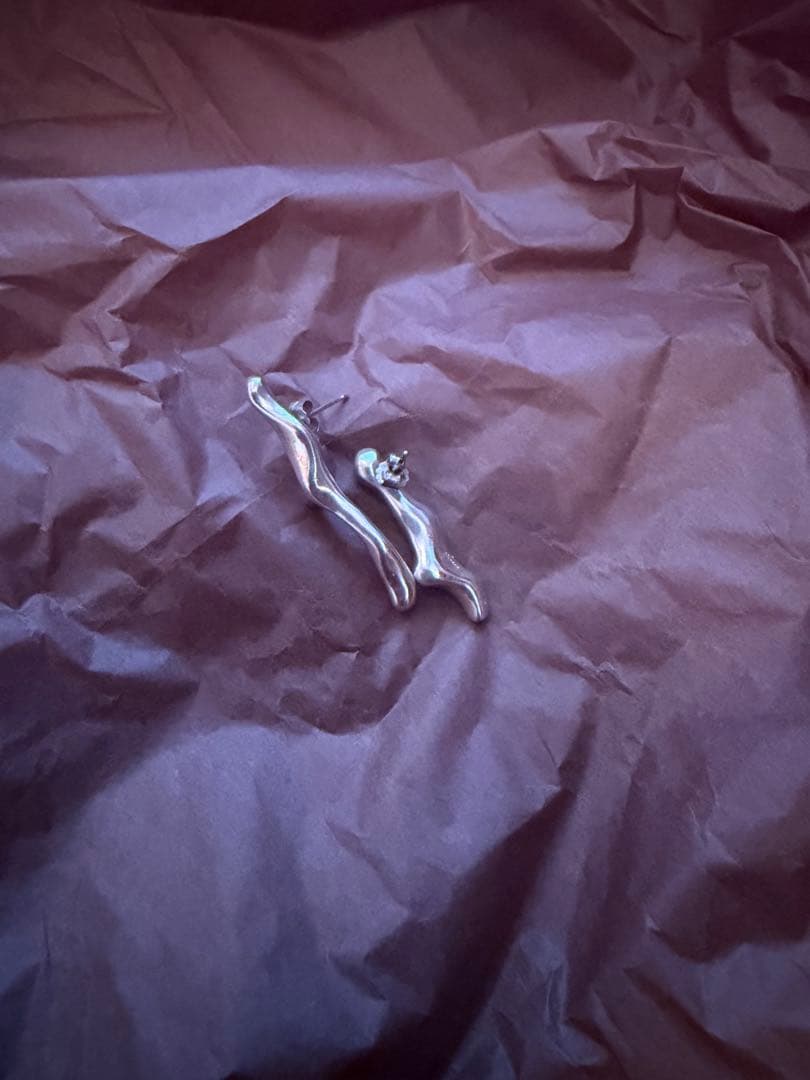 プリュイ pluie フスタピアス　シルバー