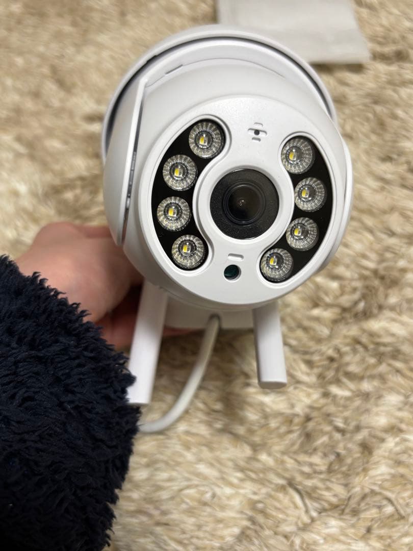 年内まで【800万画素】防犯カメラ回転式4台＋モニター スマートNVRキット