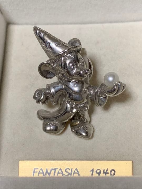 ディズニー シルバーピン パール付 6個