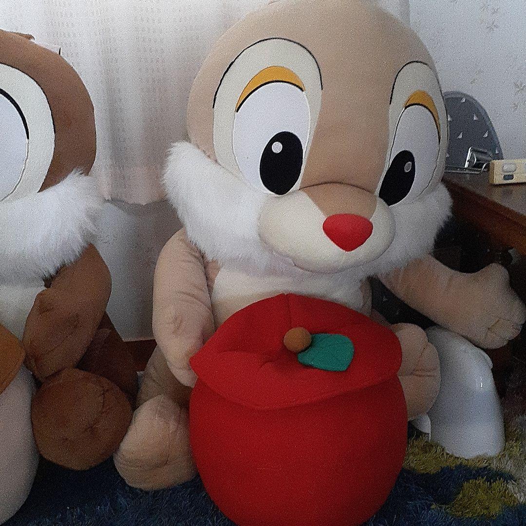 チップ&デール巨大(80㎝)ぬいぐるみ2個セット