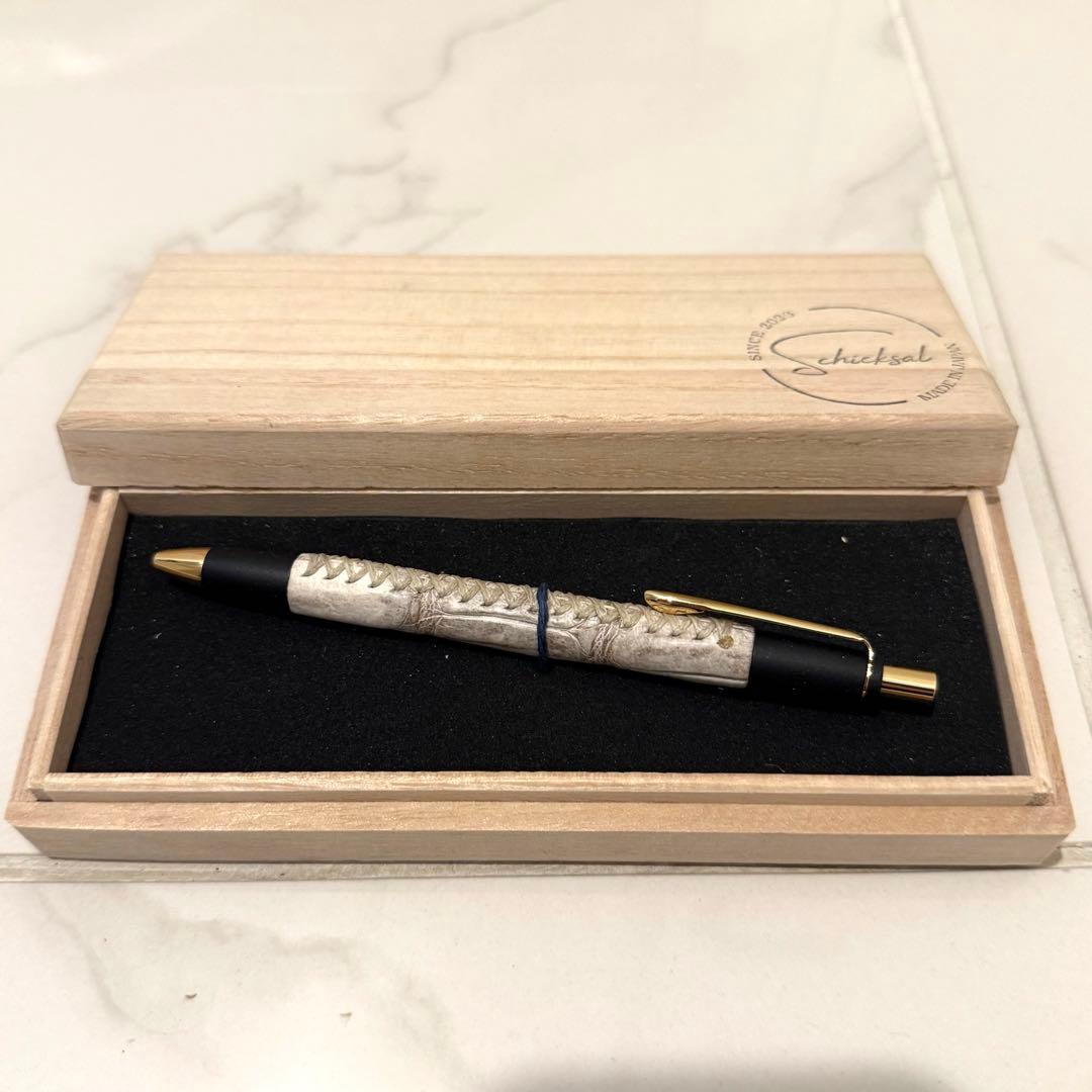 schicksal 革軸ペン　ヒマラヤクロコダイル　シャーペン 0.5mm