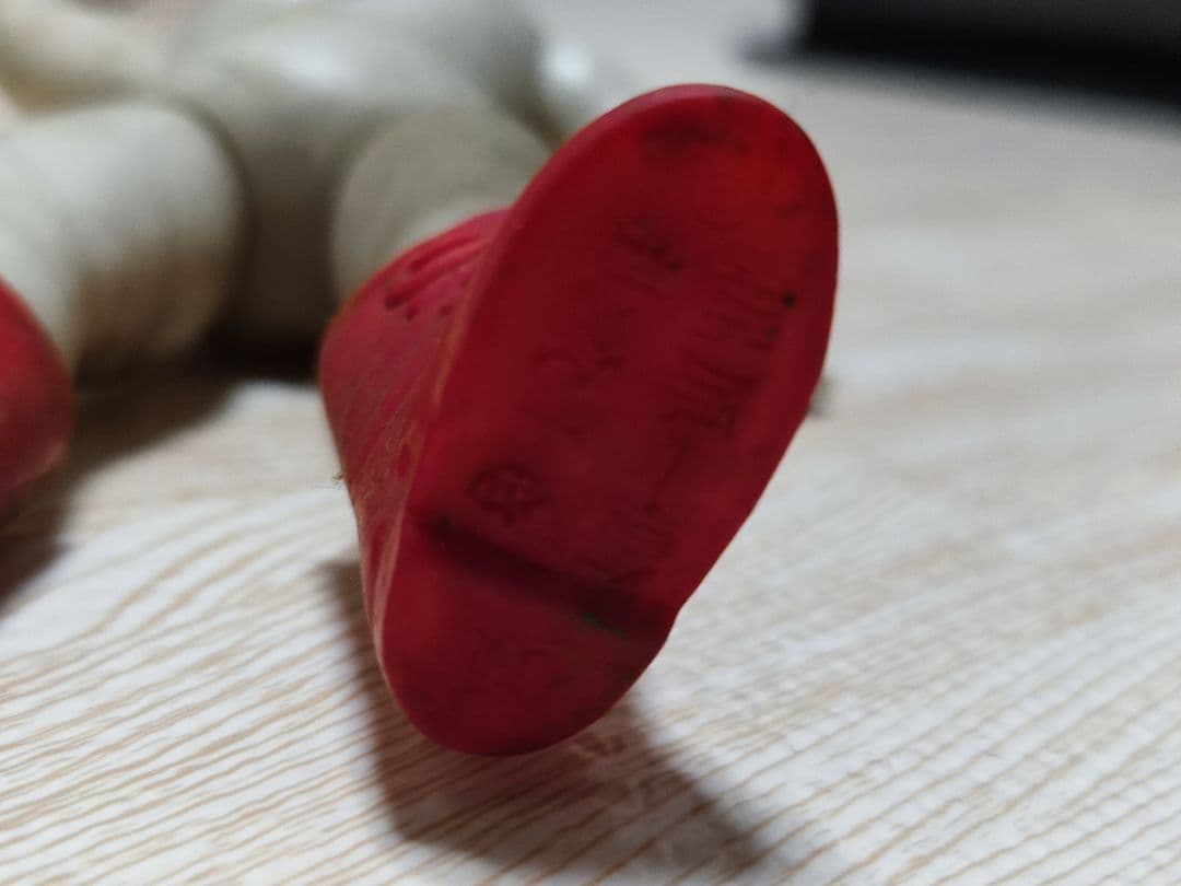 中嶋製作所当時物　タイガーマスク悪役レスラー　ミスターノー　ピンク　昭和　ソフビ