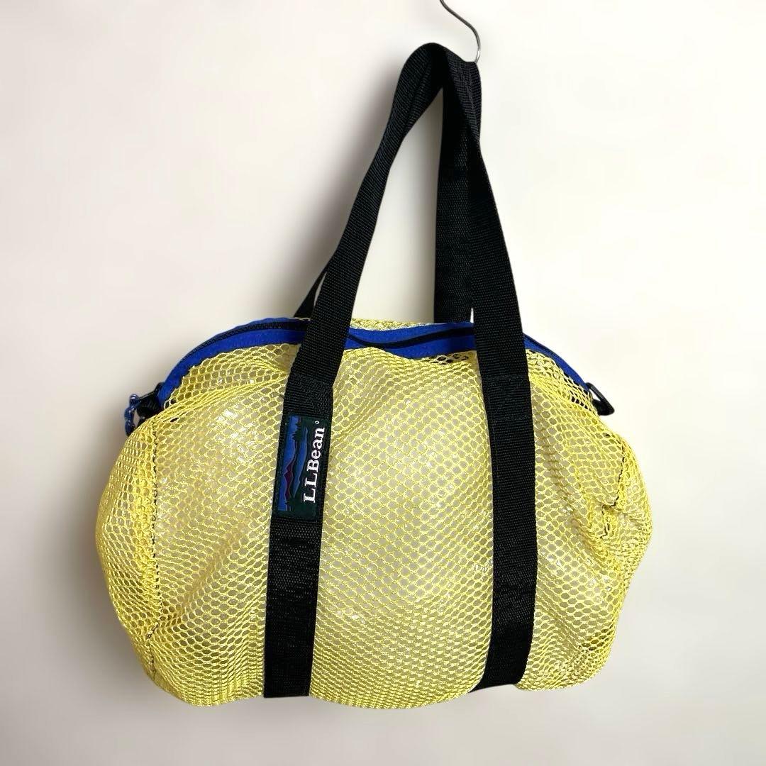 80s 90s L.L.BEAN エルエルビーン メッシュ ボストン バッグ