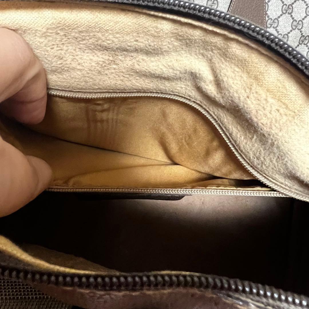 オールドグッチ　Gucci ヴィンテージ　GG ボストンバッグ　ハンドバック