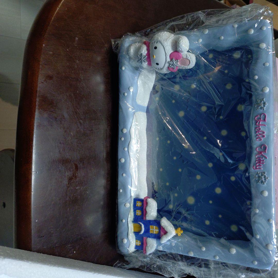 ハローキティ 雪の結晶写真立て