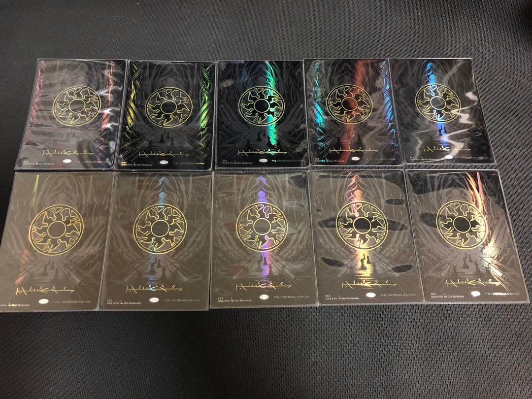 mtg オイルスリック土地　各種10枚セット＋おまけ2枚