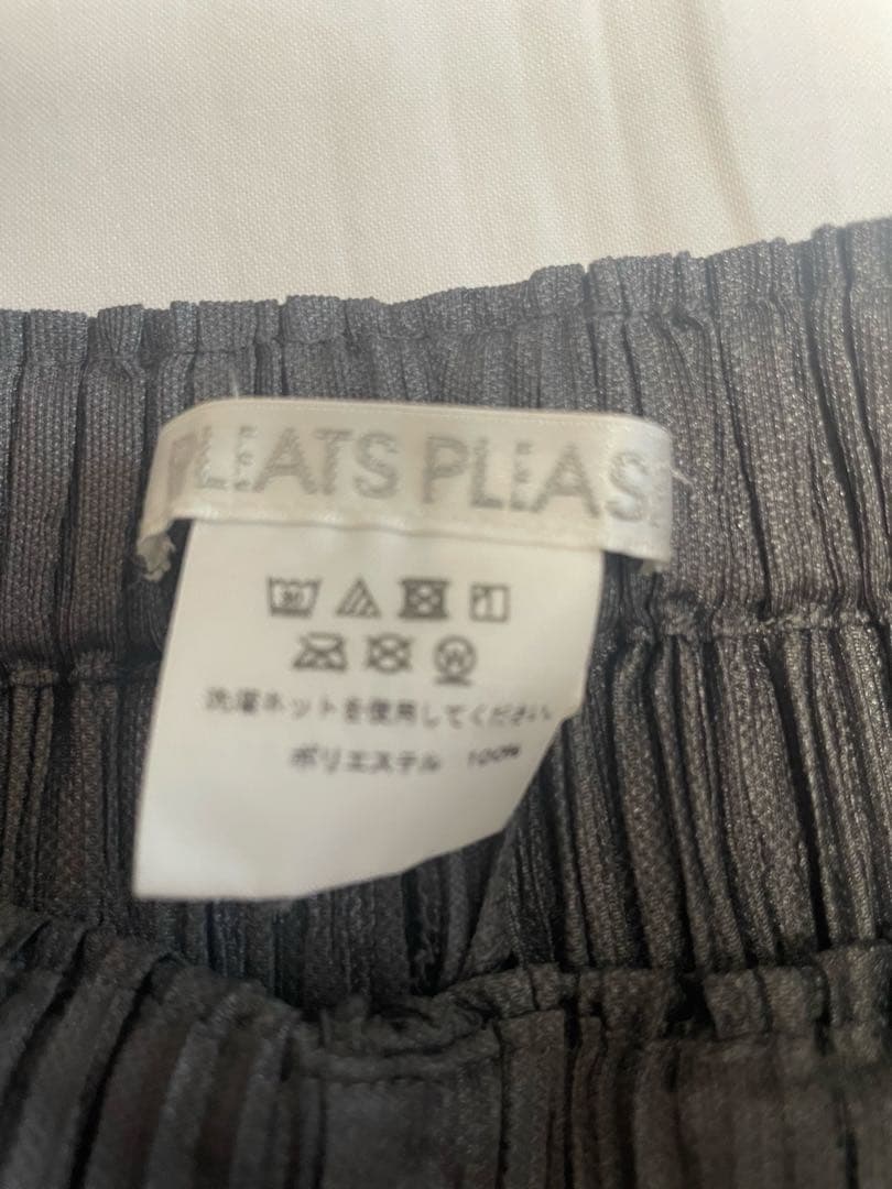 プリーツプリーズ　フラッフィー　パンツ　グレー　1