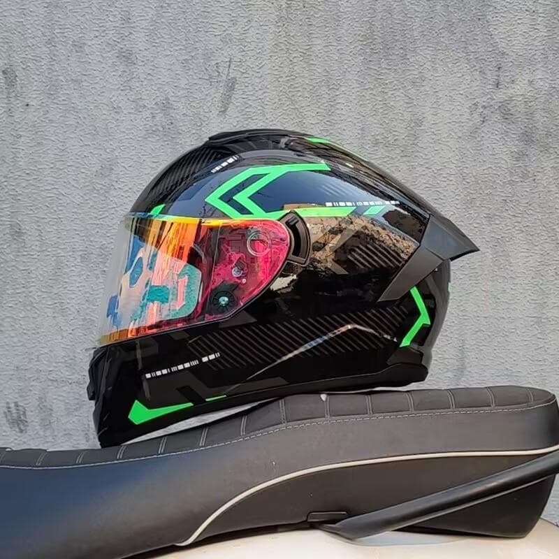 新品 ダブルレンズ フルフェイスヘルメット バイク HV-05 XL