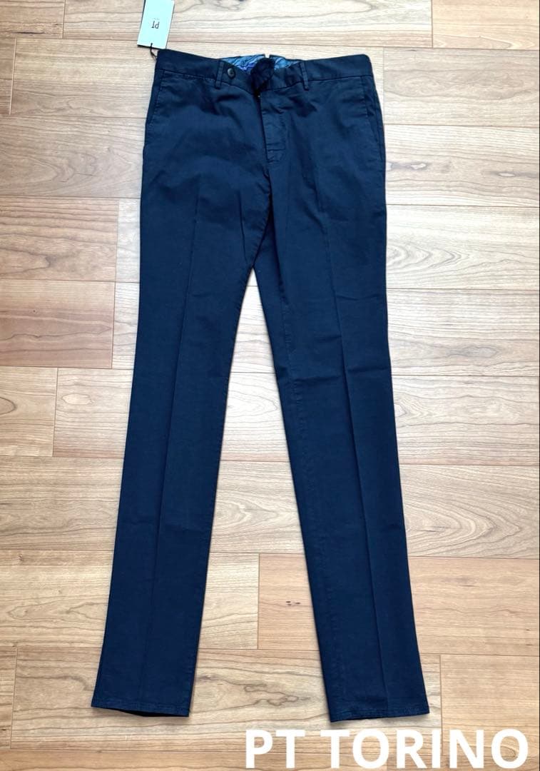 PT TORINO パンツ 46 ダークネイビー 新品 未裾上げ