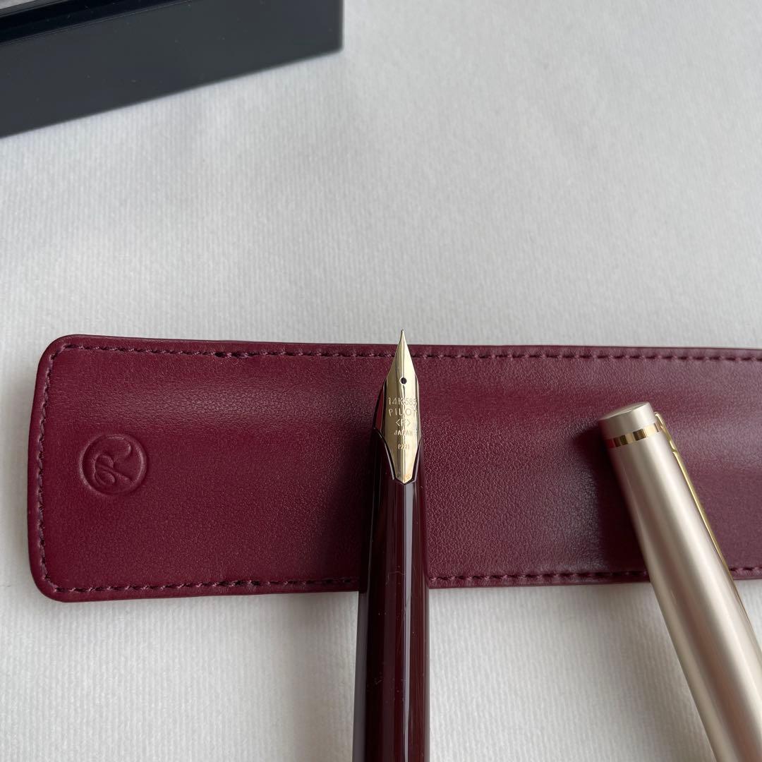 パイロットPILOT万年筆*Elite95s*ディープレッド　細字Ｆ