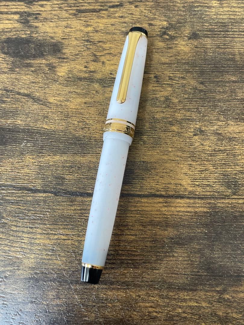 新品未使用　 四季織　雪月空葉 　雪椿　万年筆　字幅MF セーラー　万年筆　完品