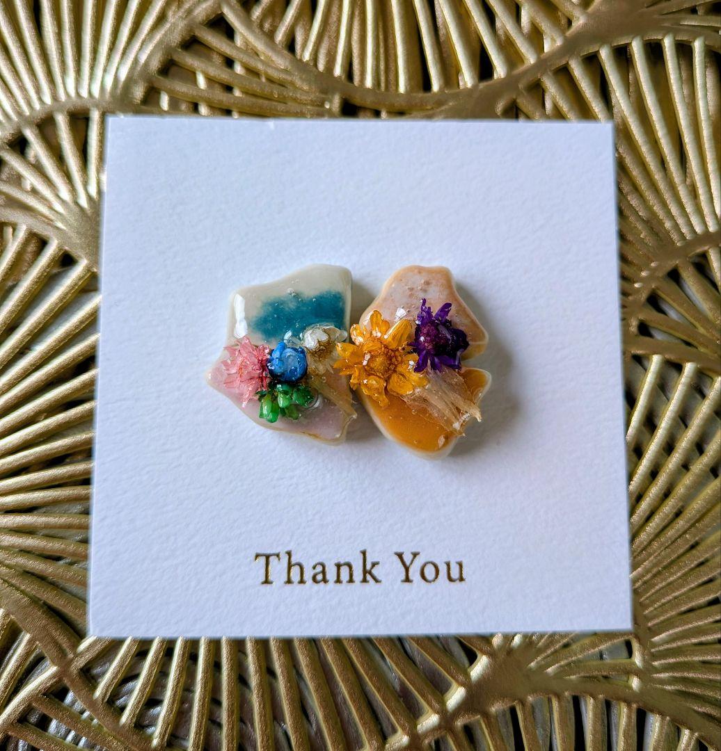 はたはたページ②シー陶器イヤリング1点物♡