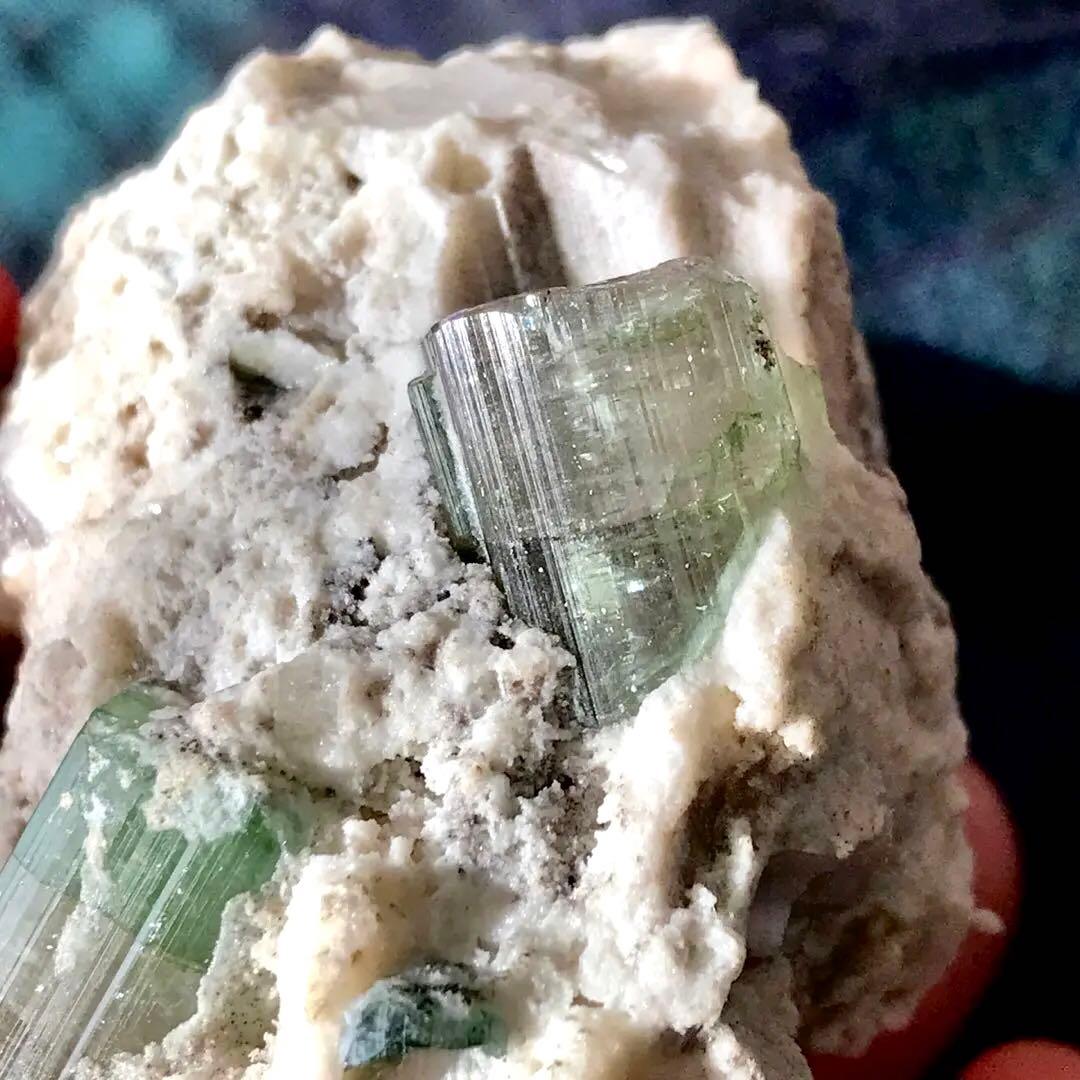 ウォーターメロントルマリン 原石 バイカラートルマリン トルマリン 鉱物標本