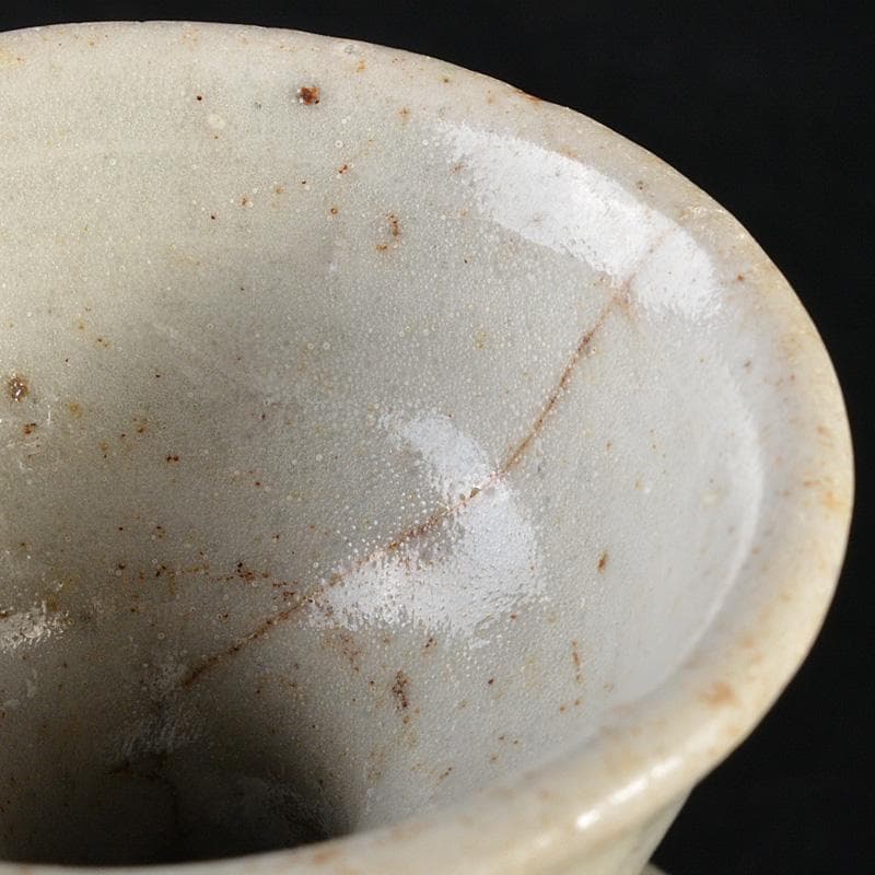 朝鮮美術　李朝　高麗白磁　徳利　金継ぎ直しあり　時代箱　M　R7479