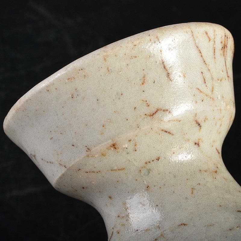 朝鮮美術　李朝　高麗白磁　徳利　金継ぎ直しあり　時代箱　M　R7479