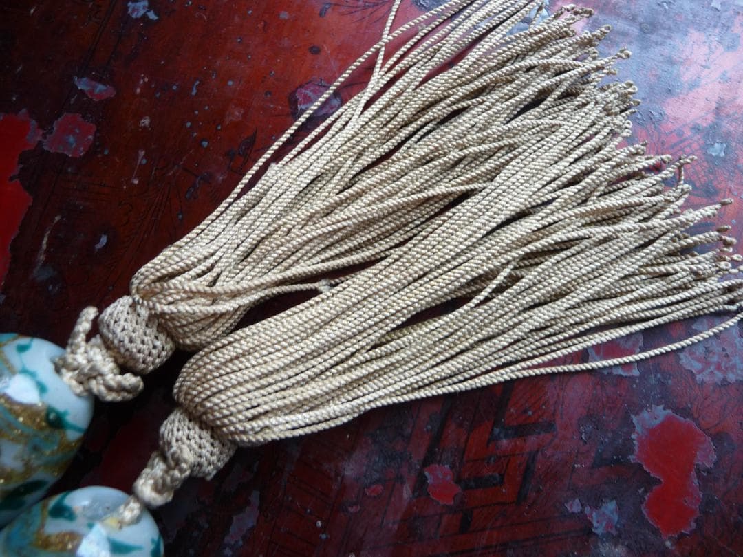 江戸ガラス　風鎮　大玉　伝統文様