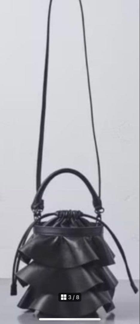 【suzuhumm】美品 ユナイテッドアローズ フリルバケット ブラック