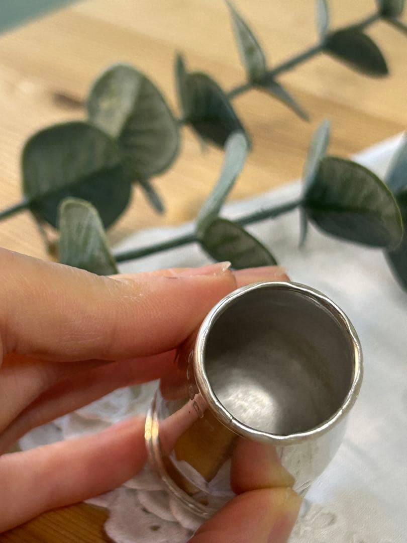 イギリス製アンティーク　純銀調味料入れ　ジョージアン