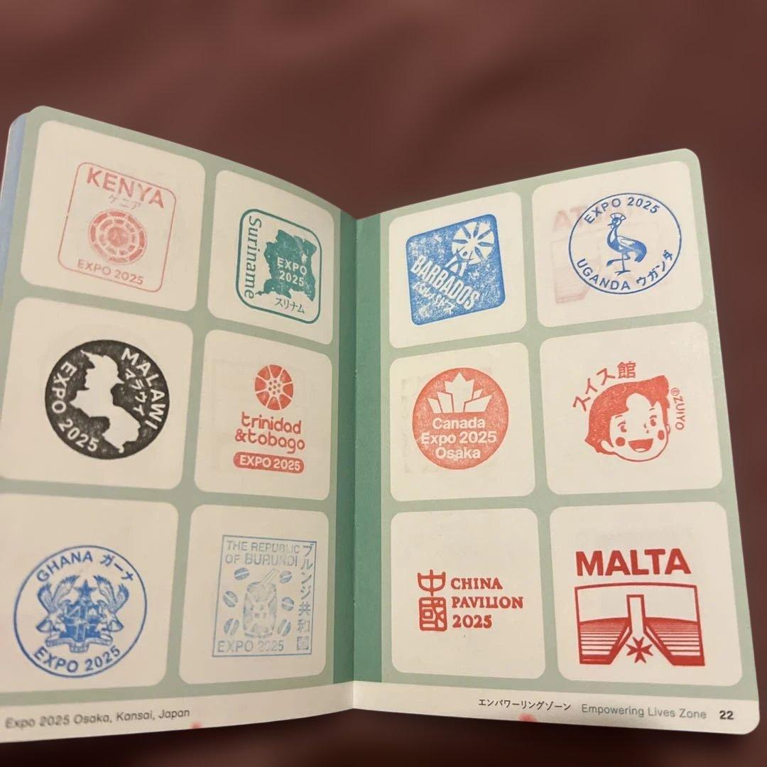 万博 スタンプパスポート コンプリート 制覇　ミャクミャクグッズ　サウジアラビア