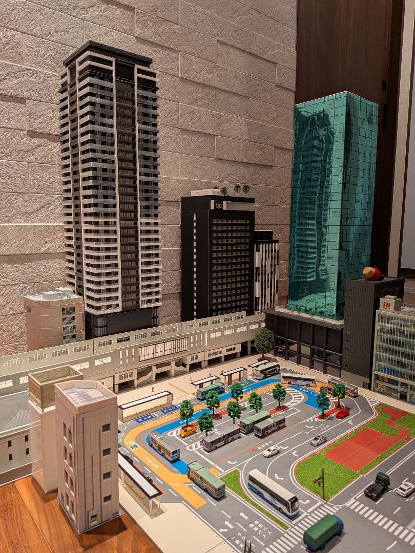 Nゲージ　自作ストラクチャー　超高層タワーマンション　タワマン　ジオラマ