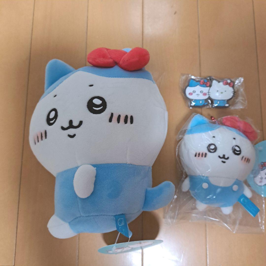 ちいかわ　キティ　コラボ　ぬいぐるみ　マスコット　ラバーマスコット　3点セット