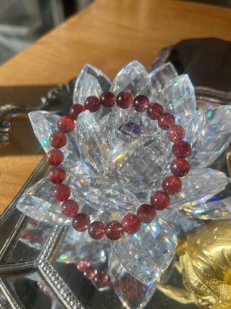 限定価格　スーパーセブン　レッドスーパーセブン　天然石 ブレスレット