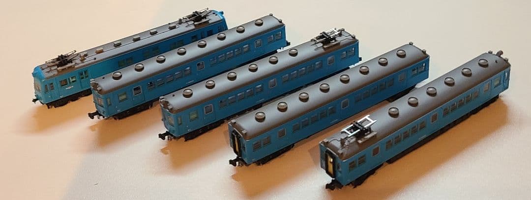 マイクロエース Nゲージ クモユニ81+クモハ60　スカイプルー大糸線５輛セット