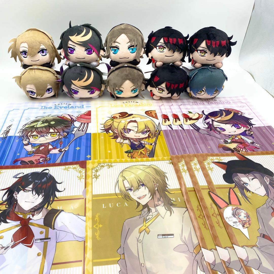 【匿名配送】にじさんじEN Luxiem 寝そべりぬいぐるみ クリアファイル