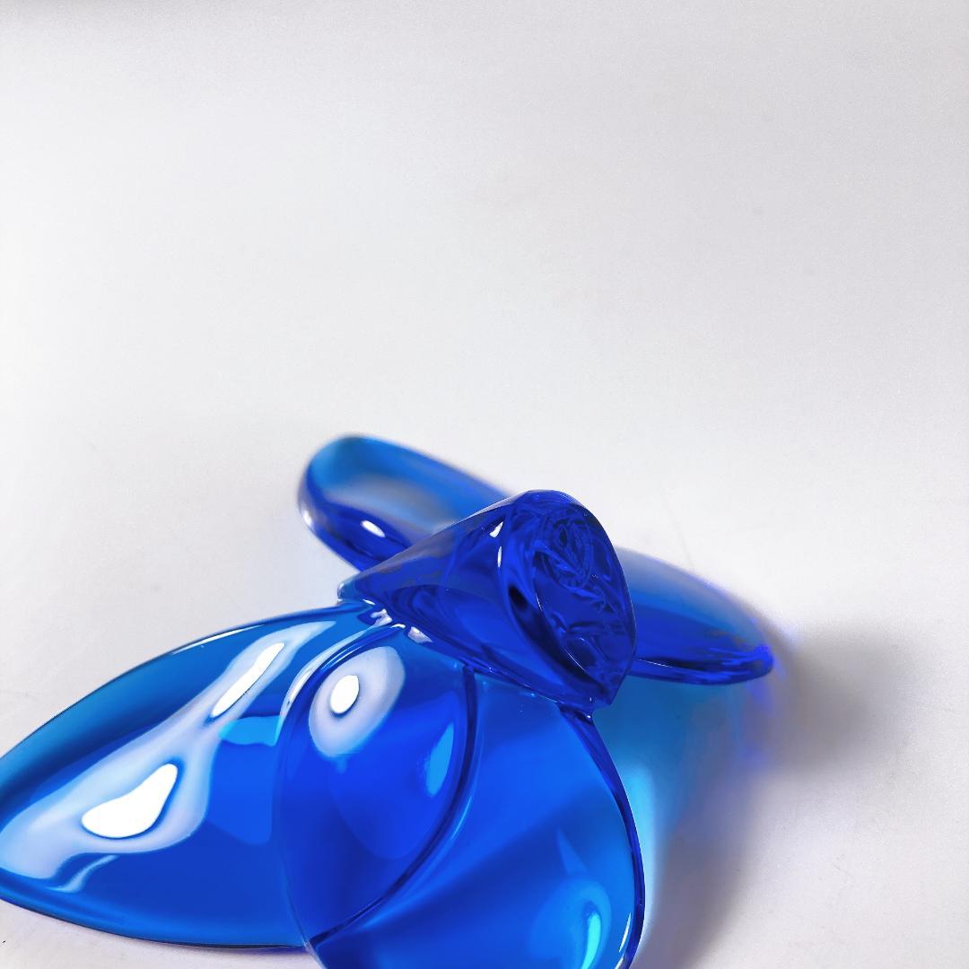 Baccarat バカラ ラッキーバタフライ ブルー　ラッキー・バタフライ・置物