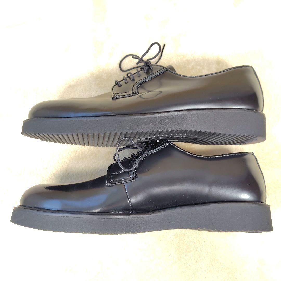 極美品 ハルタ ポストマンシューズ ビブラムソール 711P ブラック 27.5