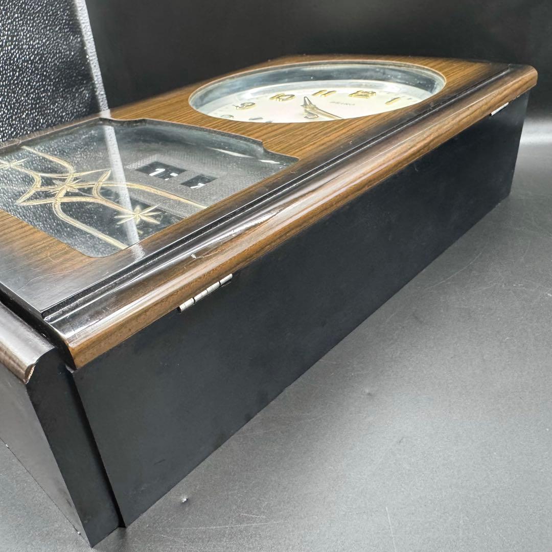 【稼動品】SEIKO 30days pc460 ゼンマイ式 振り子時計 柱時計