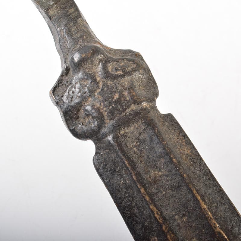 中国　古銅獣面　帯鈎　C　7708E