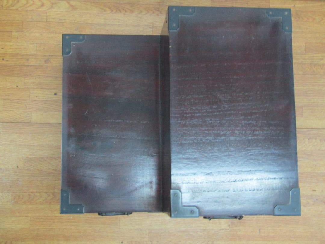 階段箪笥　昭和レトロ　ヴィンテージ　木製2段引き出しタンス