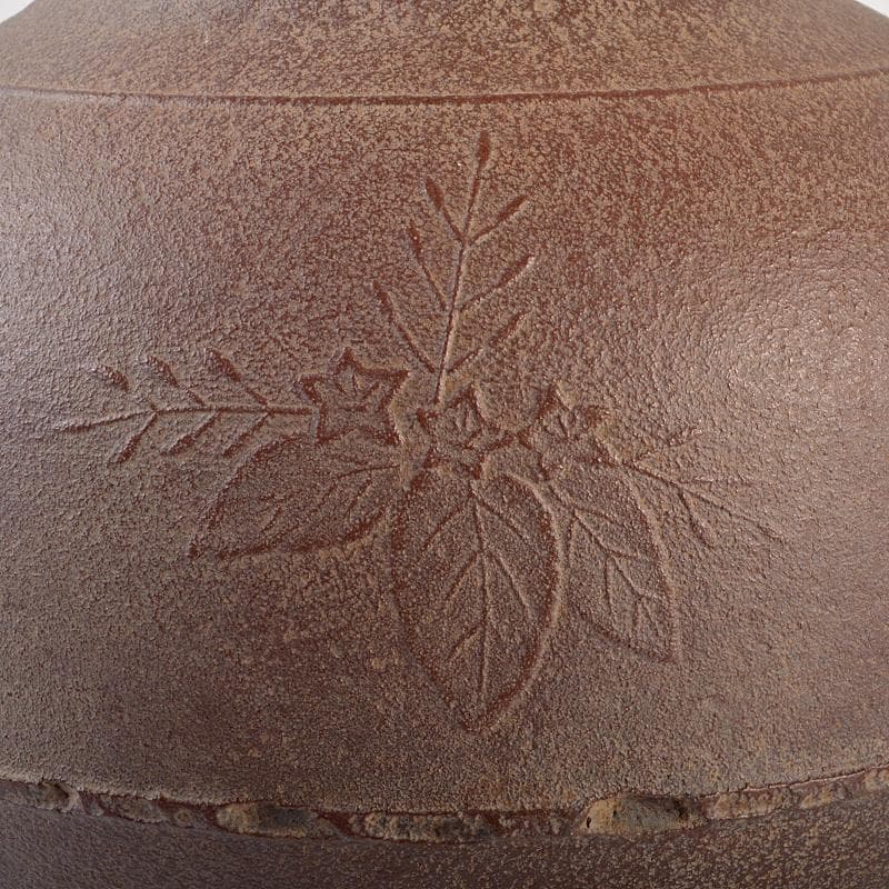 茶道具　人間国宝　釜師　高橋敬典作　桐文　真形釜　鉄釜　共布共箱　MR7512B