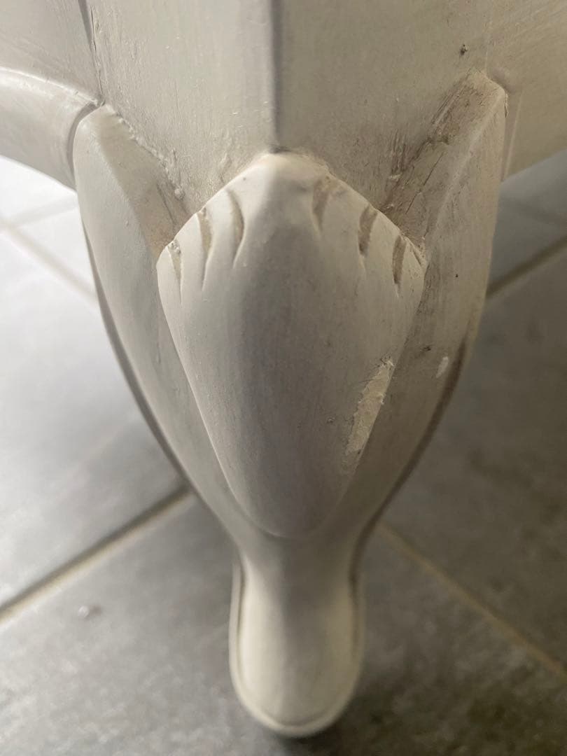 ロココ フレンチ♦️高級　猫脚 ホワイト ワイドチェスト♦️引き取り 配達可