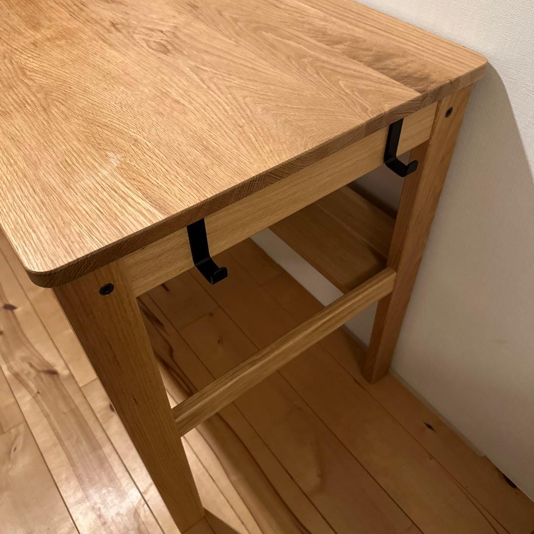 ***様 無印　オーク材 ダイニングテーブル 引き出し