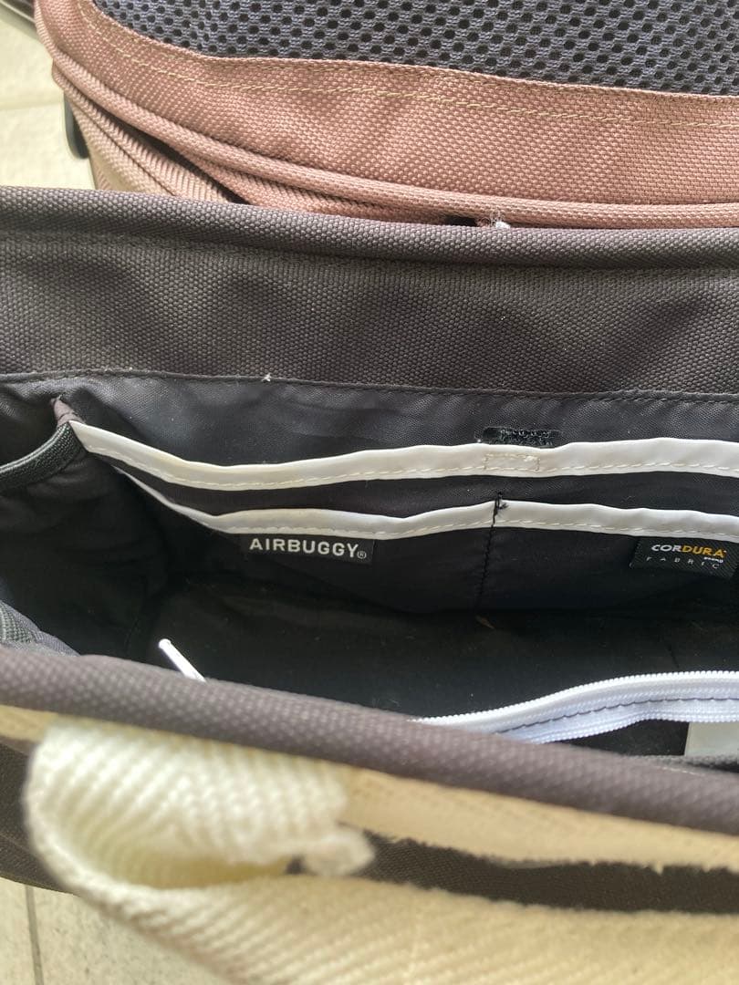 air buggy ペットカート　ドーム　犬用　ブラウン