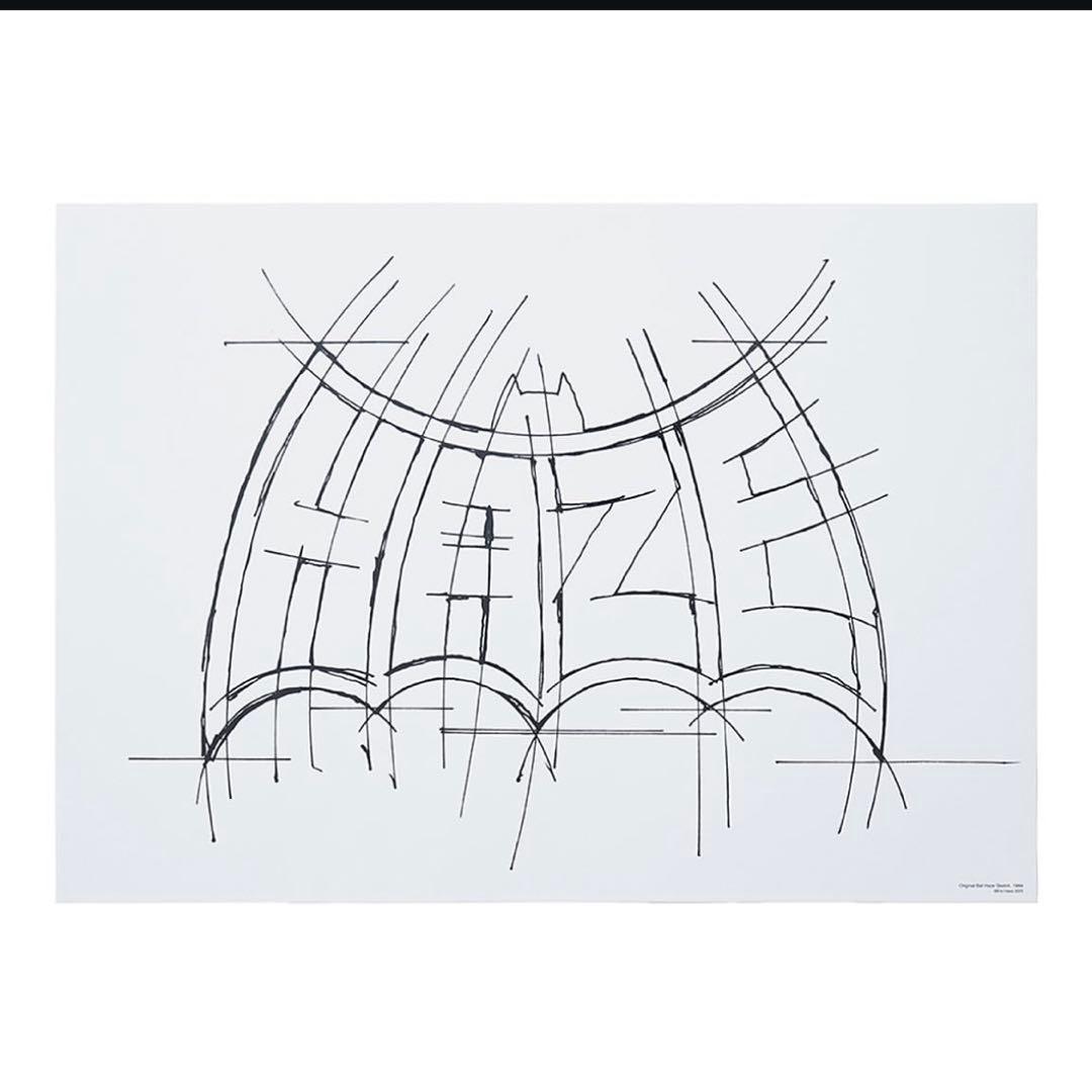 ERIC HAZE Bat Haze Sketch シルクスクリーンポスター