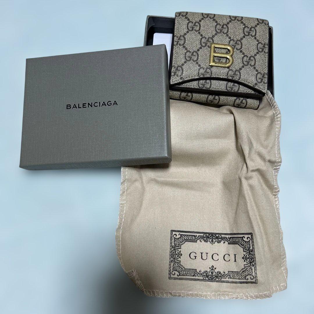BALENCIAGA GGパターン 三つ折り財布