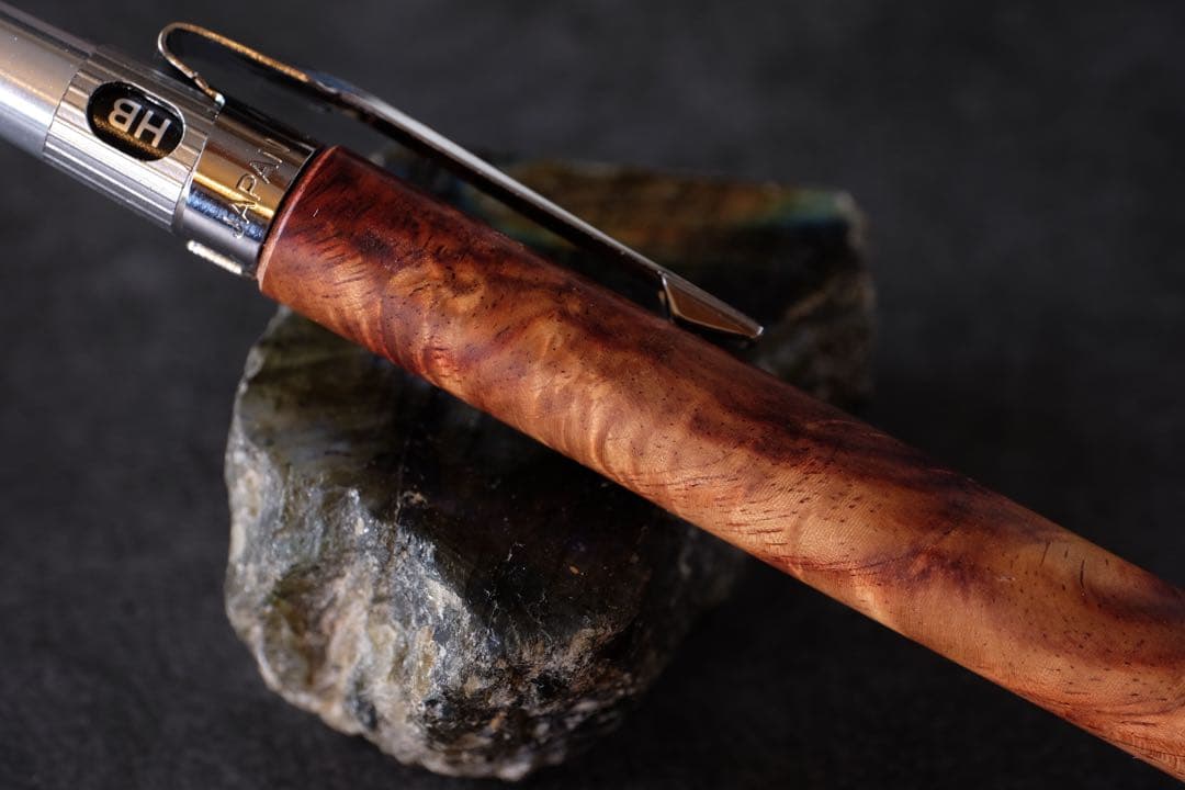 高村杢工房PG5木軸カスタムシャープペンシル0082 アジアローズウッド