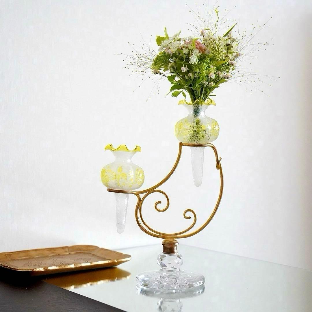 オールドバカラBACCARAT★花器フラワースタンド★極美品★極希少アンティーク