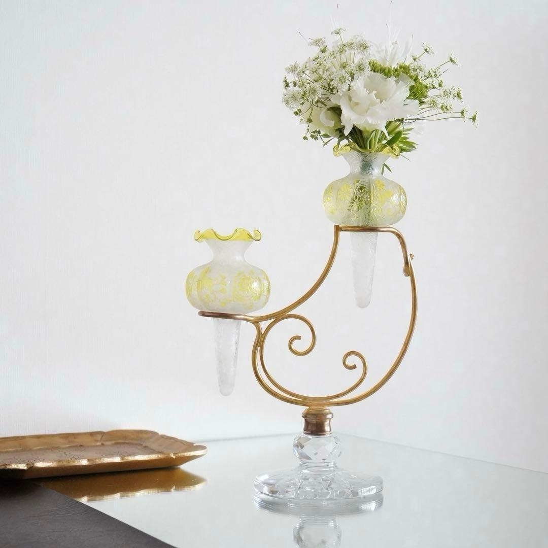 オールドバカラBACCARAT★花器フラワースタンド★極美品★極希少アンティーク