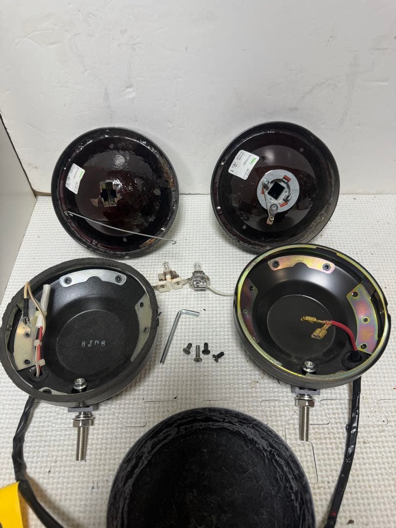 当時物デュアルカウル用CIBIEフォグランプ/ライトカバー付シビエ/検マーシャル