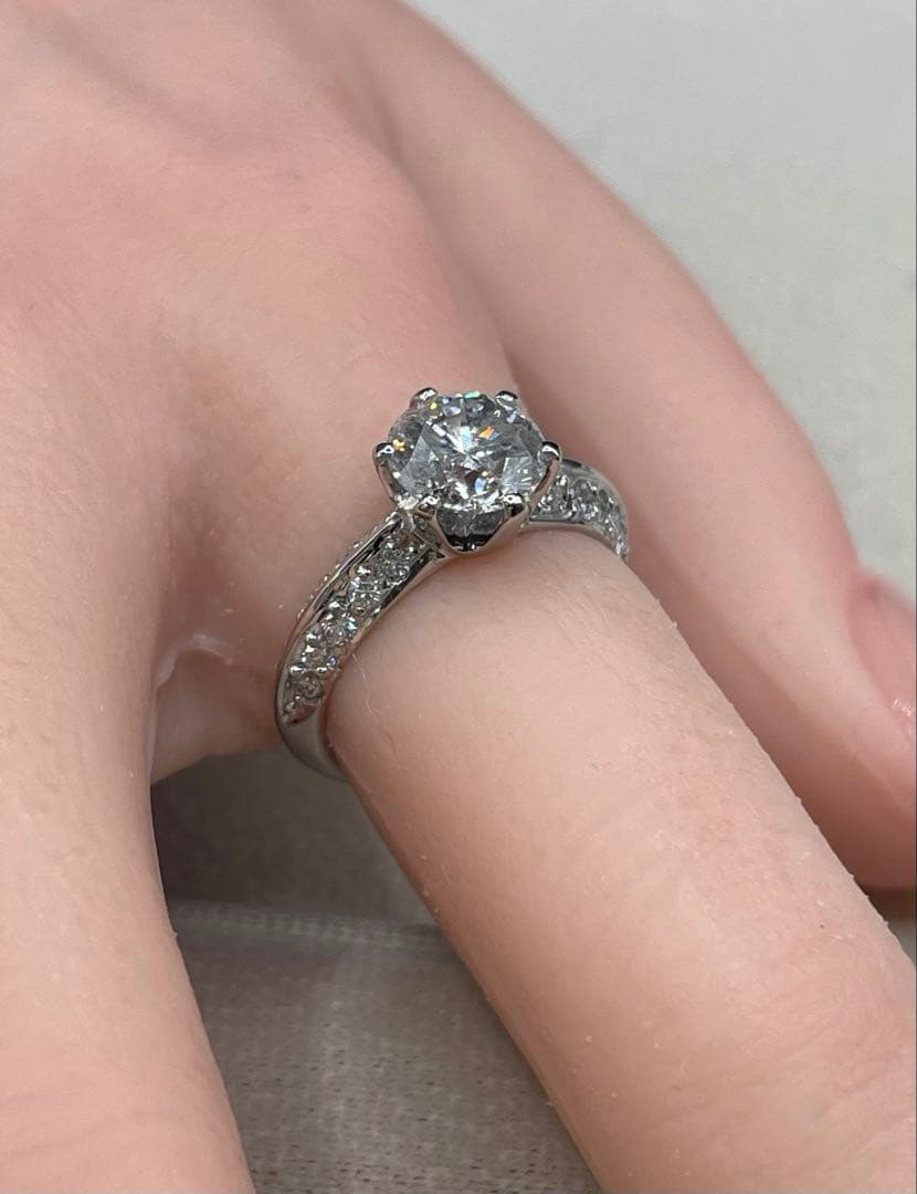 専用JL221★最高級 ダイヤモンド1.841ct プラチナ リング 鑑別付