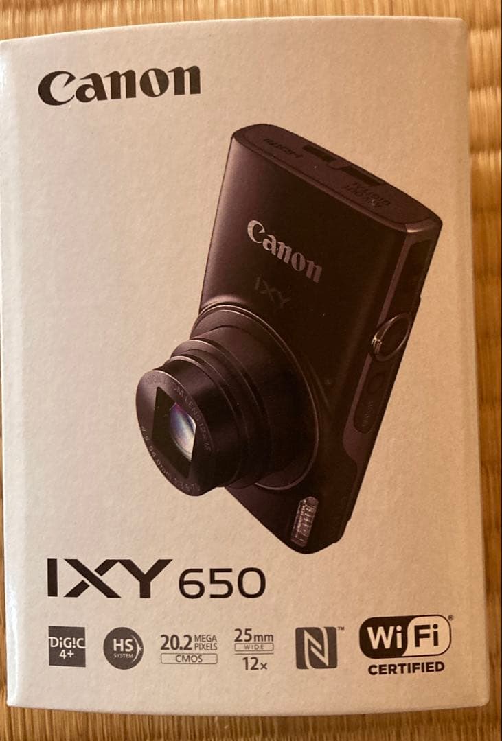 【新品未開封】CanonデジタルカメラIXY650 保証書未記入